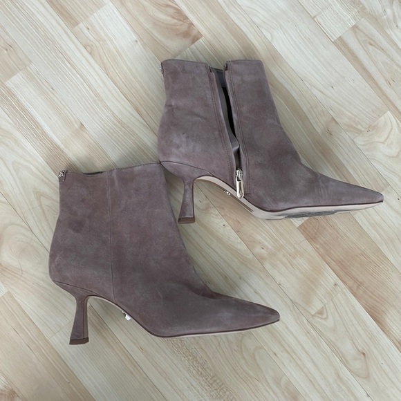 Sam Edelman Samantha Suede Leather Bootie - Picture 1 of 3